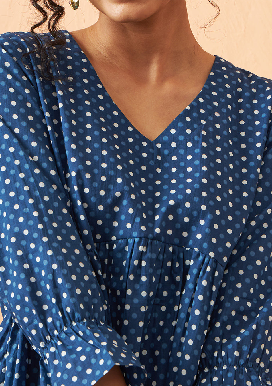 Ammanya Dotty blue dress