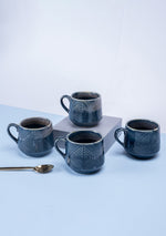 Gnatcatcher Blue Ceramic Mugs Set - Handcrafted