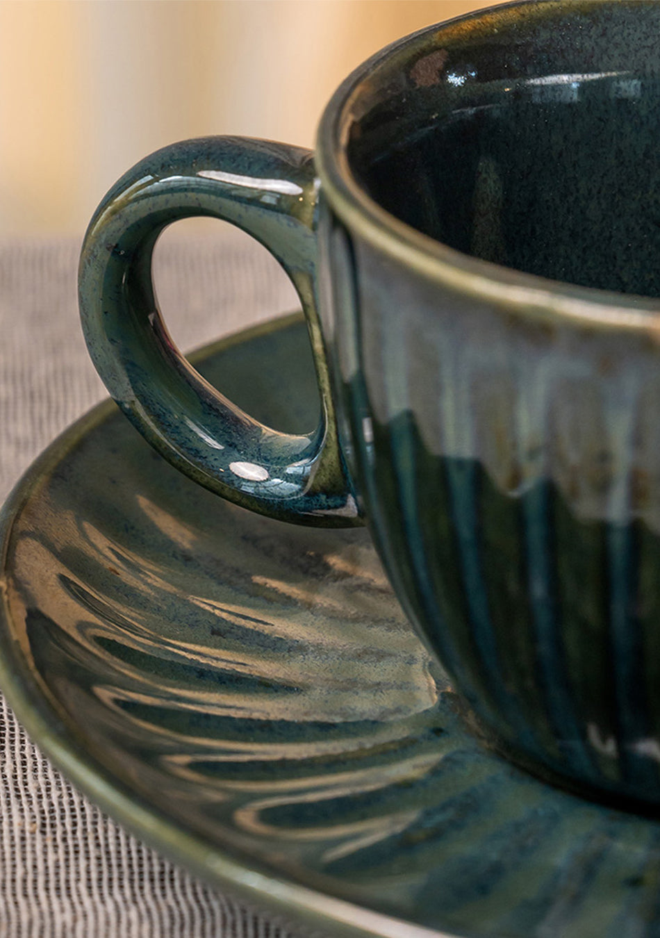 Green Swallow Tea Cups