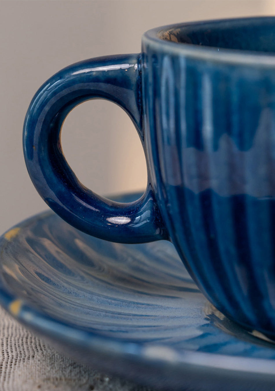 Blue Robin Tea Cups - Handcrafted
