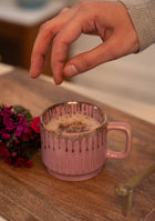 Rosy Finch Pink Ceramic Mugs Set - Handcrafted