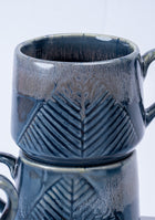 Gnatcatcher Blue Ceramic Mugs Set - Handcrafted