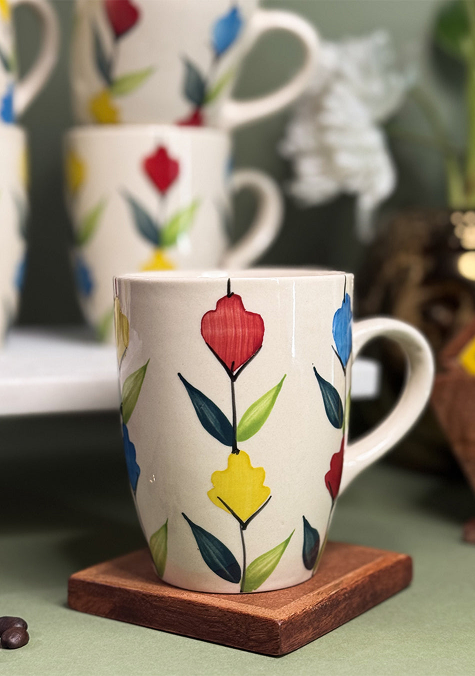 Peacock Mugs - Handcrafted