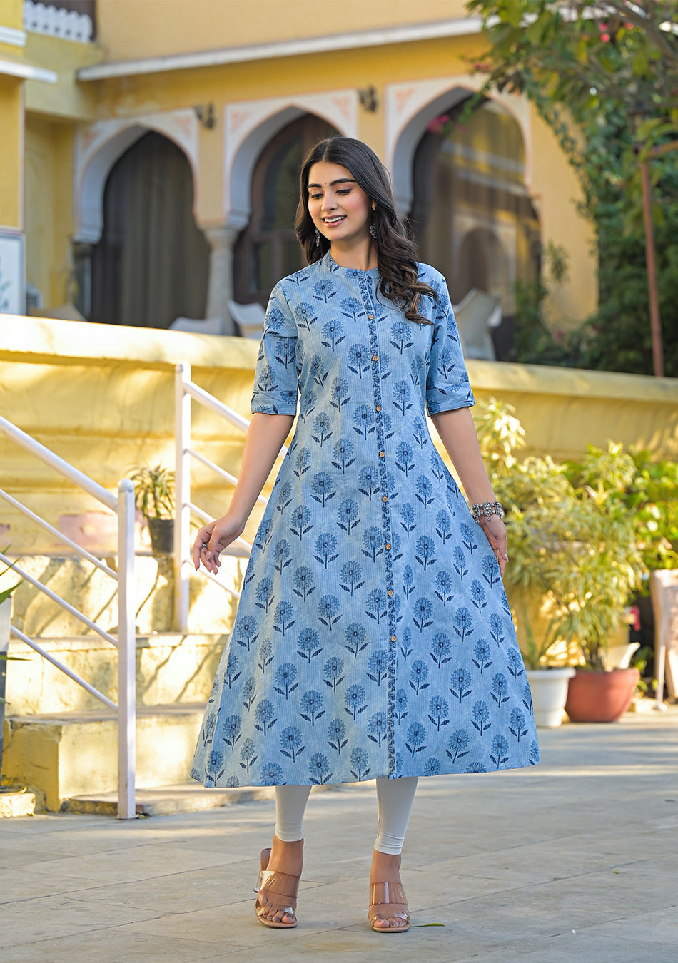 Ammanya SANJH SKY KURTA