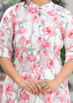 Ammanya Ivory Floral Printed Kurta | Women's Ethnic Wear