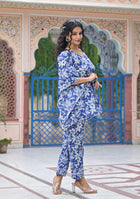 Ammanya Indigo Lily Luxe Kaftan Co-Ord Set