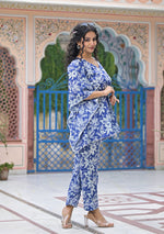 Ammanya Indigo Lily Luxe Kaftan Co-Ord Set