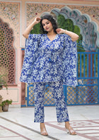 Ammanya Indigo Lily Luxe Kaftan Co-Ord Set