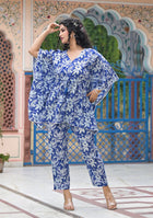 Ammanya Indigo Lily Luxe Kaftan Co-Ord Set