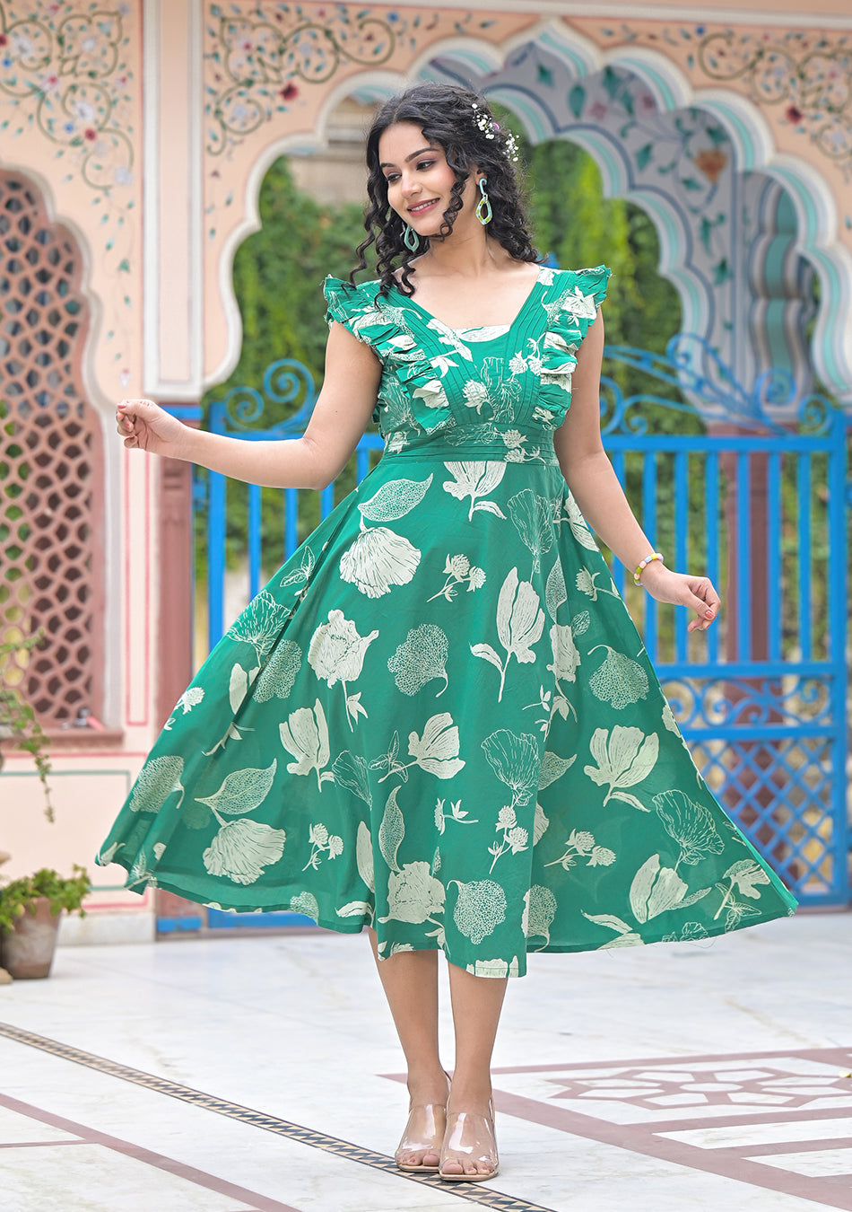 Ammanya Garden Green Grace Dress