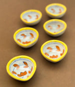Blue Pottery Lotus Design Diya - Set of 6