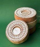 Wooden Devotion handcrafted Diya (Set of 4 Diyas)