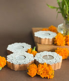 Wooden Devine handcrafted Diya - Set of 4 Diyas