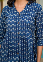 Blue Floral Top