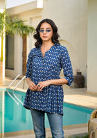 Blue Floral Top