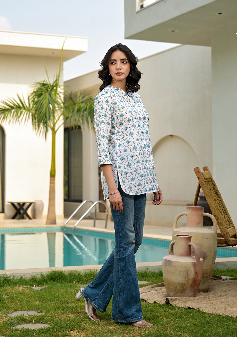 Blue Blossom Top