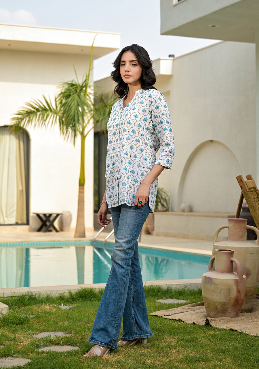 Blue Blossom Top