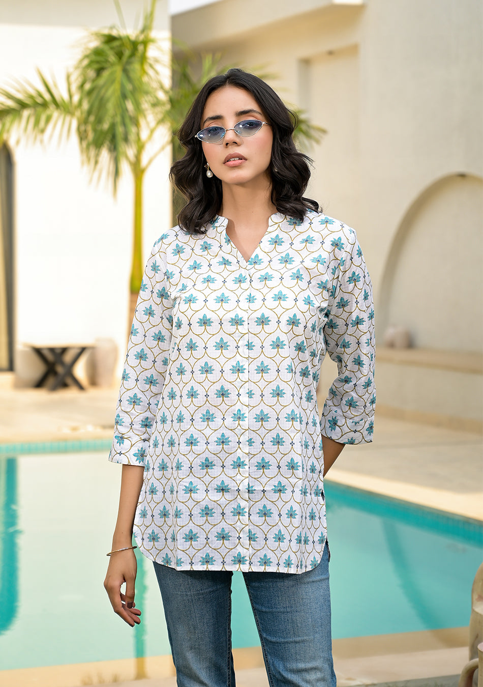 Blue Blossom Top