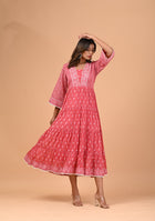 Aravalii Dusk Rose Voil Dress
