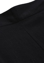 Black Straight Fit Solid Regular Pant