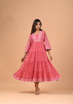 Aravalii Dusk Rose Voil Dress