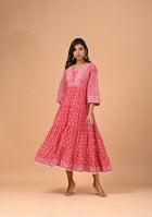 Aravalii Dusk Rose Voil Dress