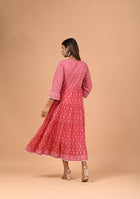 Aravalii Dusk Rose Voil Dress
