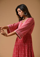 Aravalii Dusk Rose Voil Dress