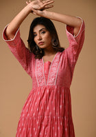 Aravalii Dusk Rose Voil Dress