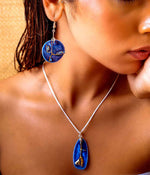 Deep blue Sea Earring and Pendant Set