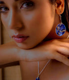 Deep blue Sea Earring and Pendant Set
