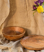 Daffodil Wooden Serving  Bowl & Platter