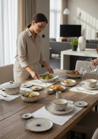 Lily of The Nile Ceramic Dinnerset - Set of 37