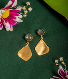 Feather-Lite Labradorite Gold-Plated Earrings