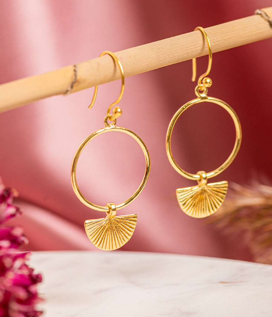 Plain Jane Gold-Plated Earrings