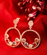 5-Gem Loop Earrings