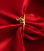 Buy Minimal Amethyst Gold Plated Silver Ring Online