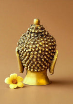 Antique Brass Budha Bust