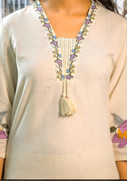 Ivory Gulbahar Embroidered Suit Set