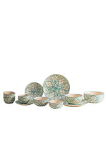 Aquamarine Mandala Dinnerset - Set of 8