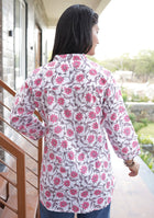 Pink Ivy Pleated Top