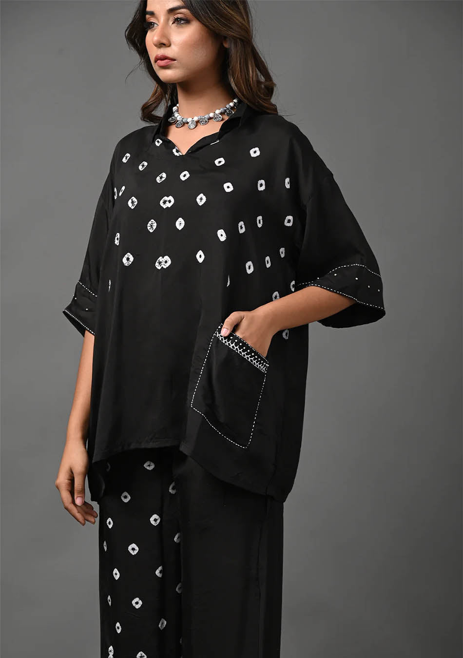 Bandhej Noir Co-Ord SET