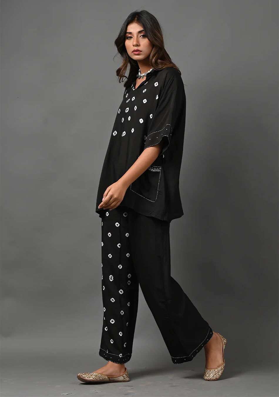 Bandhej Noir Co-Ord SET