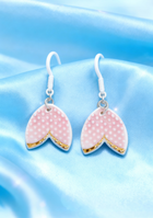 Rosy Fin Earring and Pendant Set