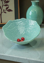 Crumpled Serving Ceramic Bowl