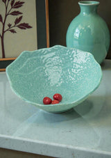Crumpled Serving Ceramic Bowl