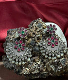 Scarlet Petal Cascade Earrings