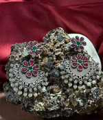 Scarlet Petal Cascade Earrings