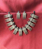 Azure Trio Antique Necklace and Earring Set