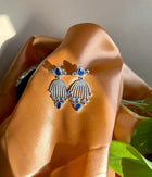 SKY BLUE FROST RADIANCE STUDS